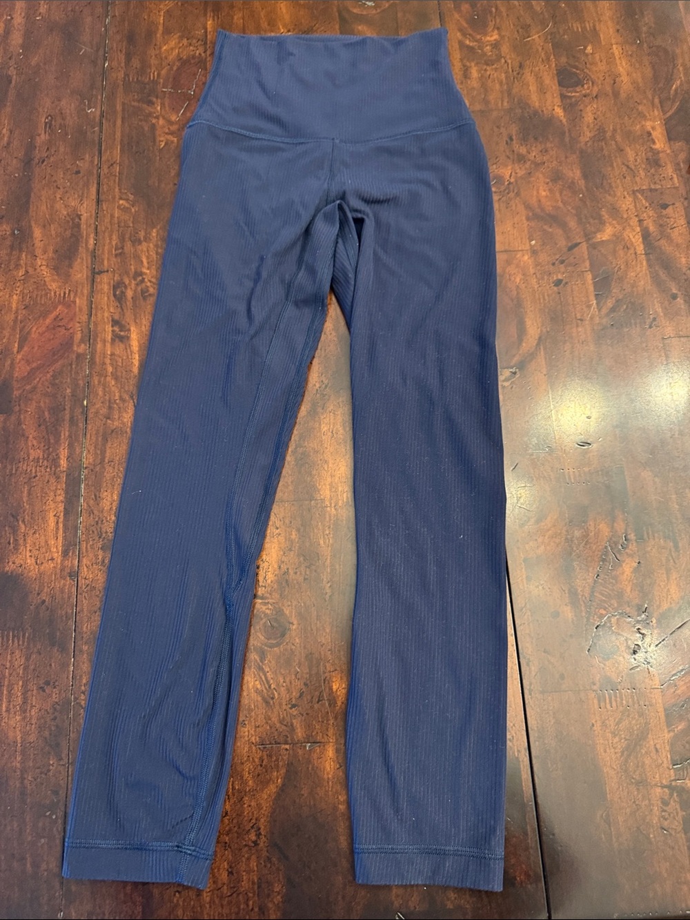 lululemon athletica Ribbed High-Rise Navy Leggings align